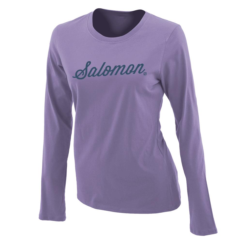 Salomon Israel SMOOTH LS G - Kids T shirts - Grey (NIHT-52401)